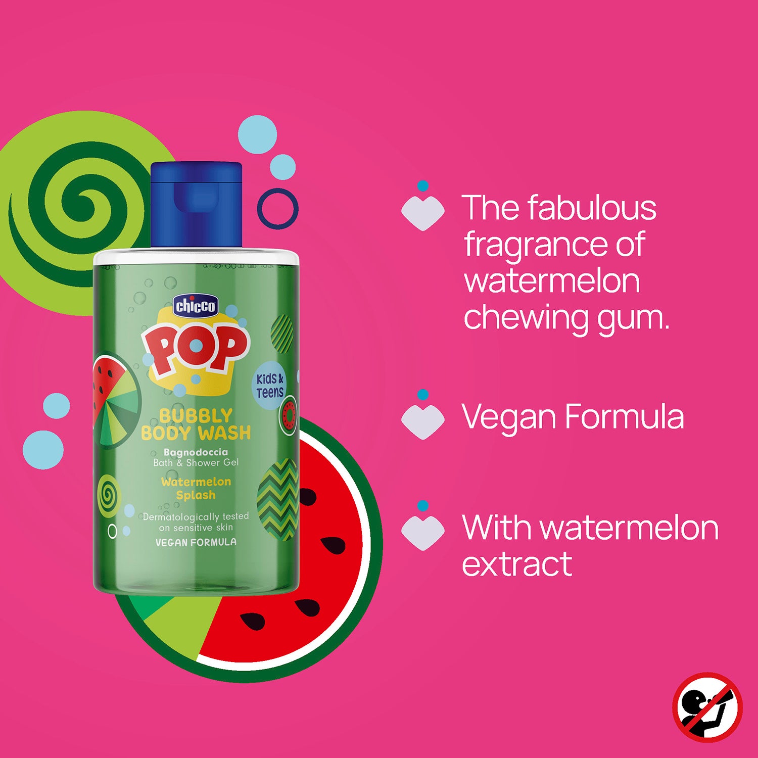 Gel de dus spumant Chicco Pop cu aroma de bomboane cu - Roșu (5) [ps:d156ac56-7dd1-4d1e-8d8a-b8c1678191ea]
