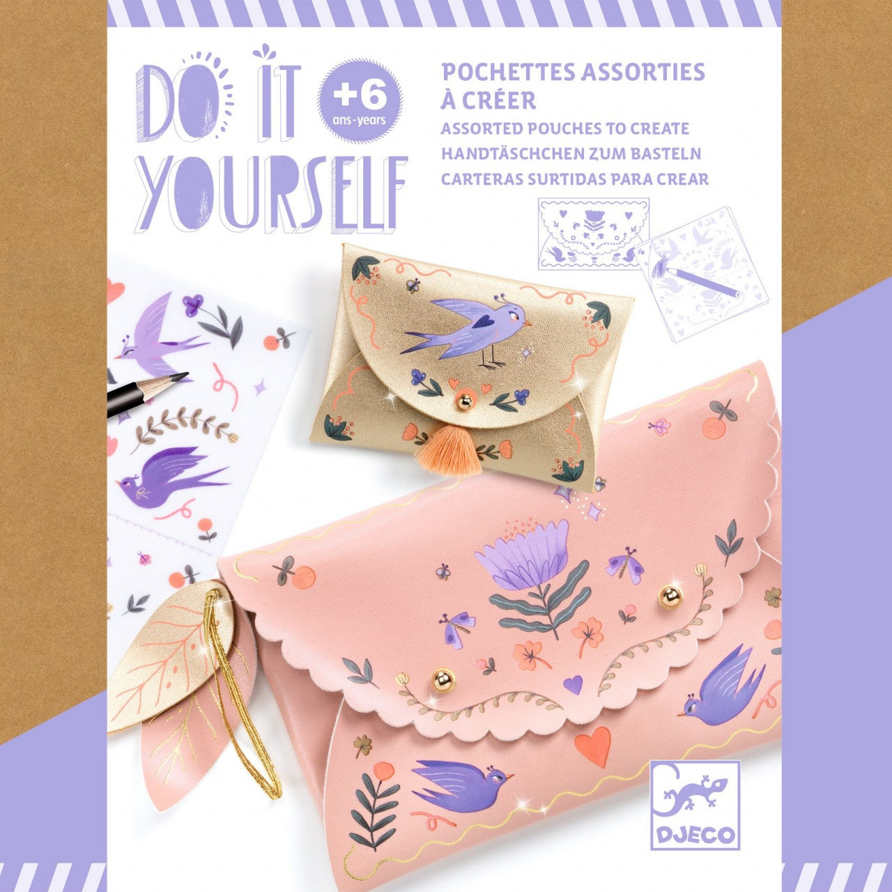 Joc creativ DIY Poseta si portmoneu, Djeco - Imagine 5 [ps:3e73fc8b-ef92-4eed-98e4-35eab34b6069]