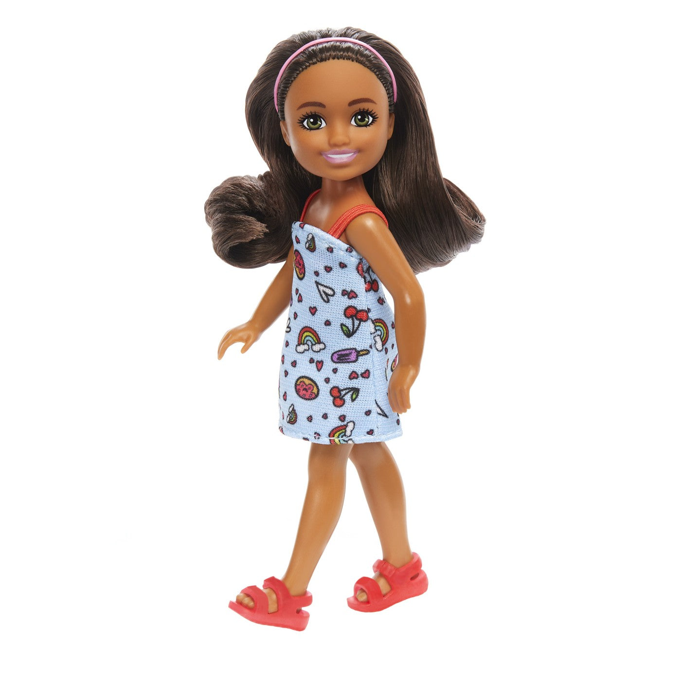BARBIE PAPUSA CHELSEA CREOLA CU PAR SATEN SI ROCHITA - Imagine 4 [ps:69aab76a-ebcb-4465-9cb7-b5fbf1bf477d]