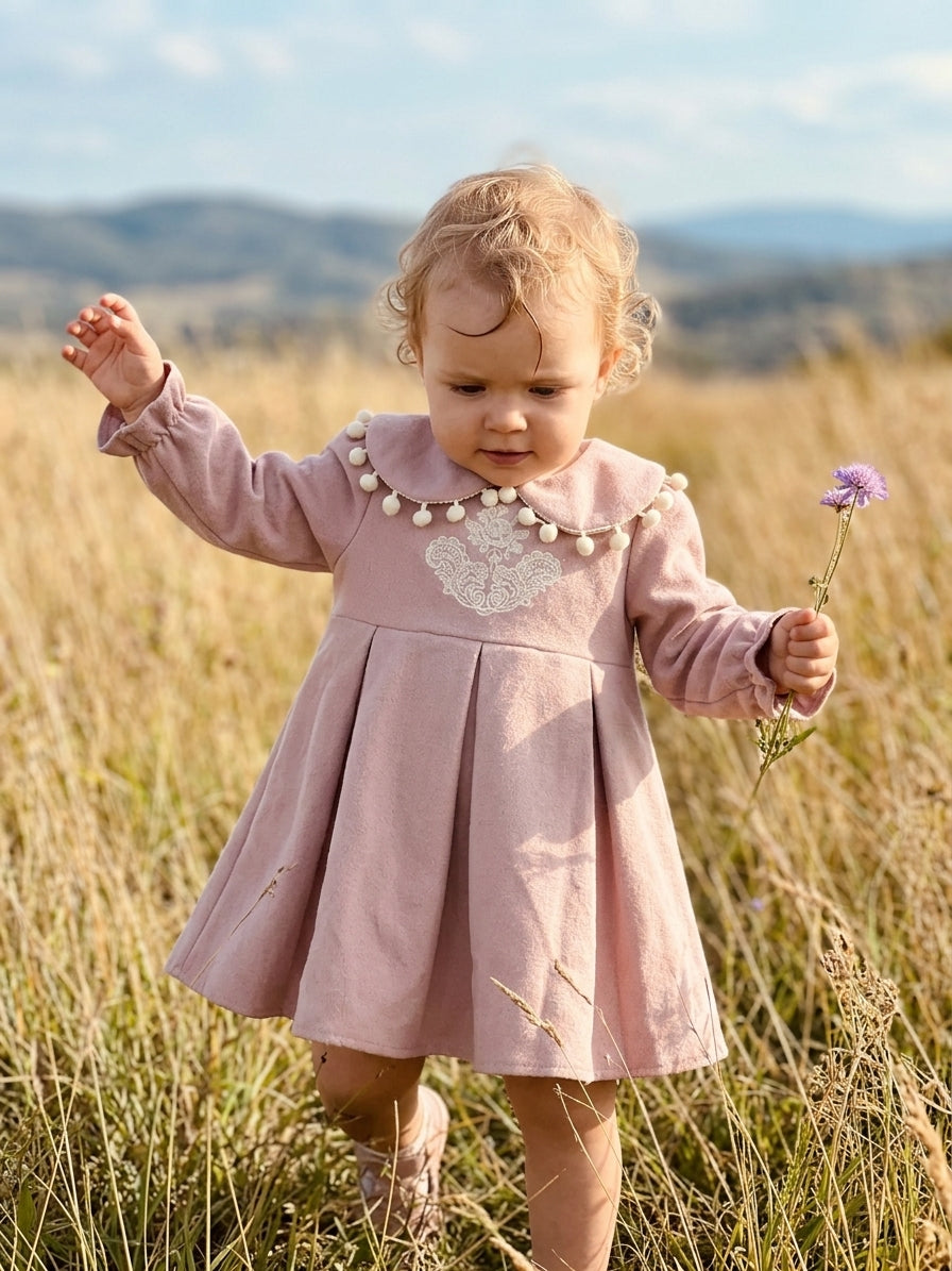Rochita cu guler Wondress Roz | Bej 6-24 Luni Roz 6-9 - Roz (5) [ps:0ba46f6b-2055-4a2c-9f86-63790aa8df03]