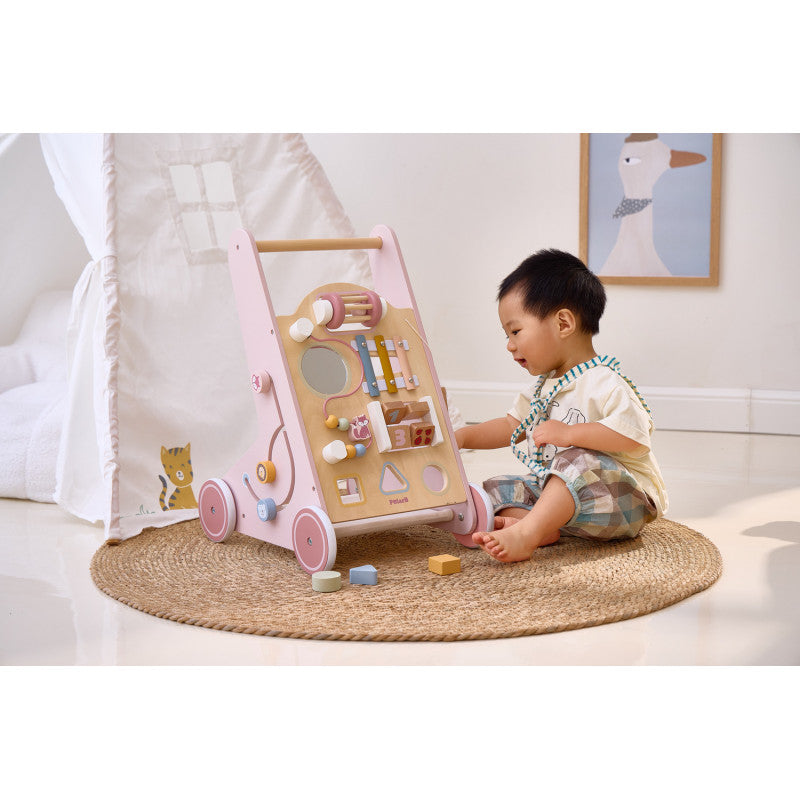 Antemergator roz cu activitati Montessori, PolarB Viga [ps:6a36ef5e-f442-4f8a-b593-28c2a2c02e00]