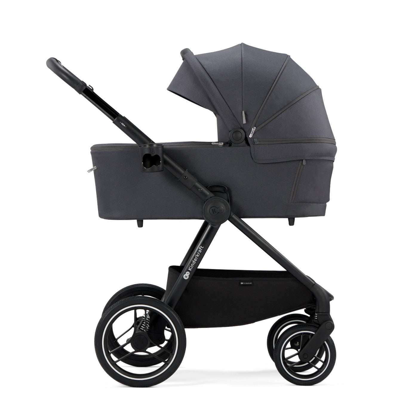 CARUCIOR MULTIFUNCTIONAL 2IN1 KINDERKRAFT NEA NIGHT BLACK - Gri Închis