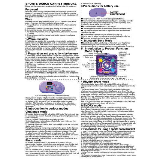 Covor Muzical de Dans Flippy, Bluetooth, 4-6 Ani, Mov - Default Title (5) [ps:c1472d47-40fd-4ed2-b6a7-cbe3095040ae]