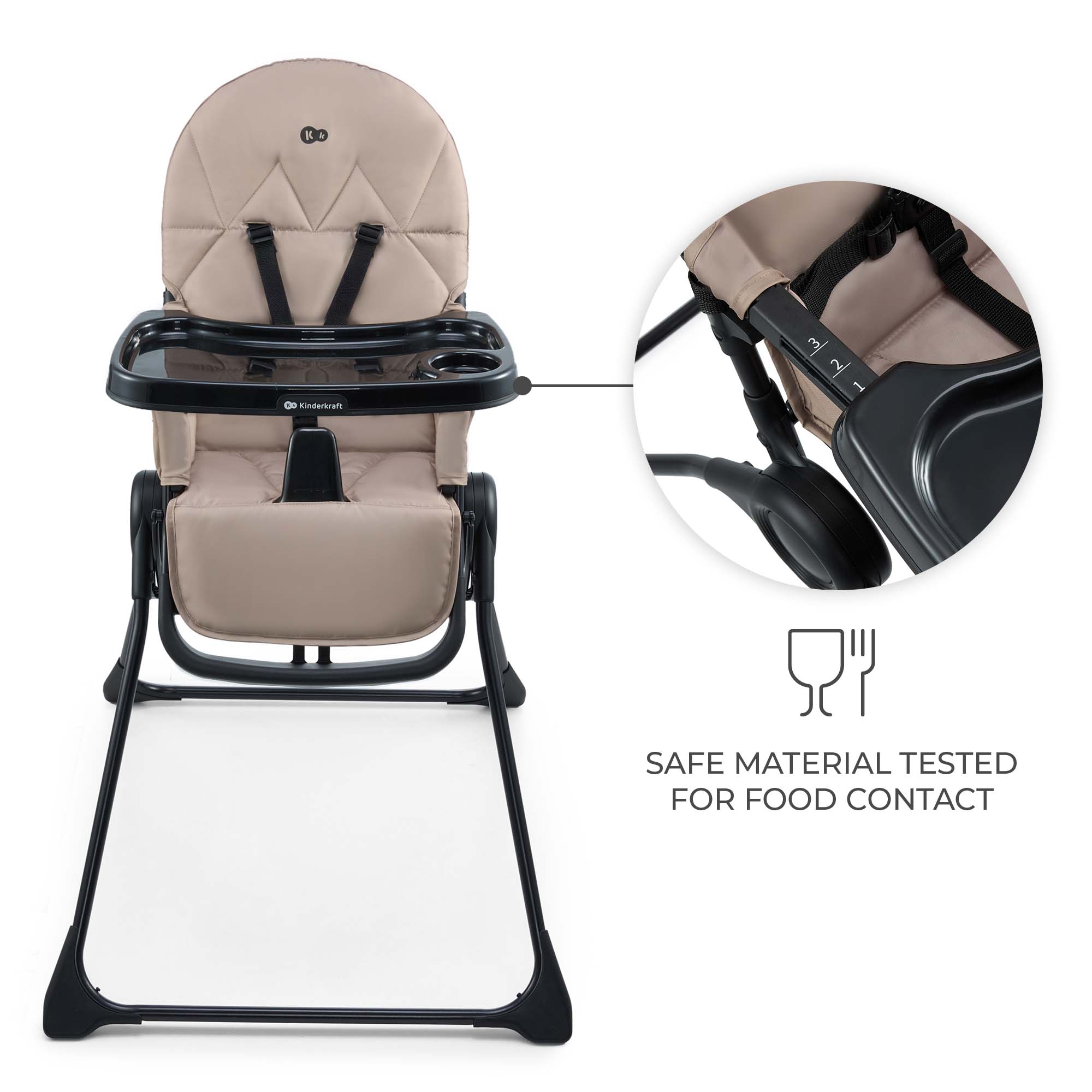 SCAUN DE MASA KINDERKRAFT BINCI, BEIGE [ps:54e45037-ba86-4833-9c6e-0d333bf77bf1]