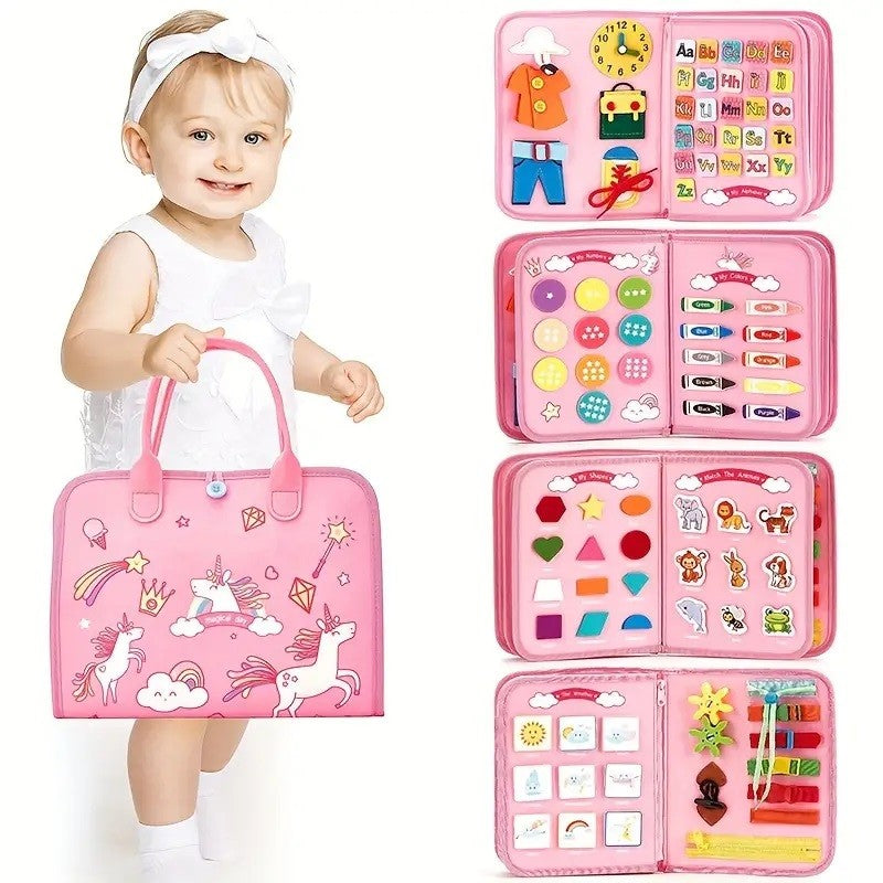 Carte Senzorială Montessori Flippy, Model Unicorni, Roz - Default Title (5) [ps:2dd5ab58-9aca-4256-87d4-c9dd8ebf14ff]