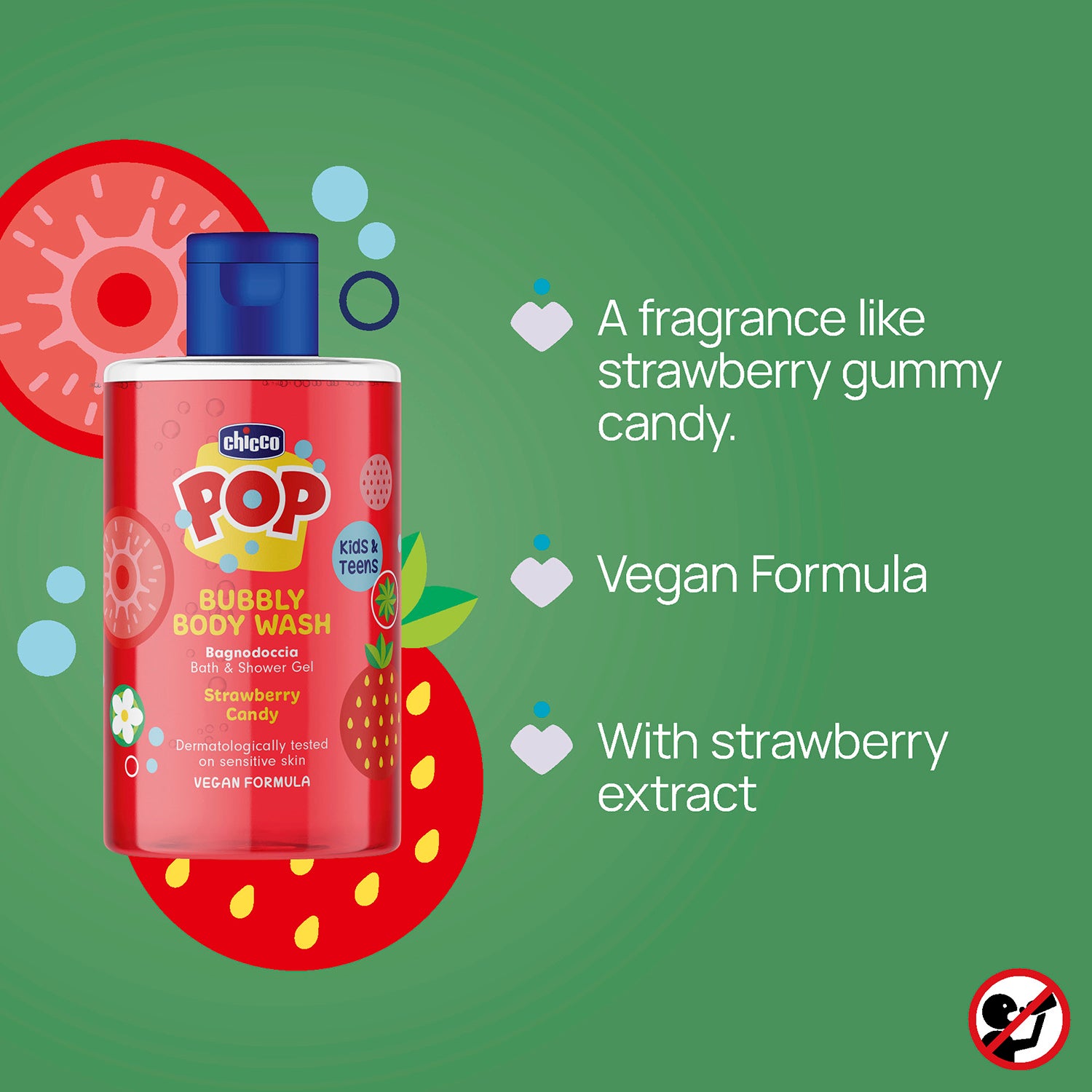 Gel de dus spumant Chicco Pop cu aroma de bomboane cu - 300 ml (5) [ps:7a69d0a7-2b3d-46eb-8eb1-30f9438c992b]