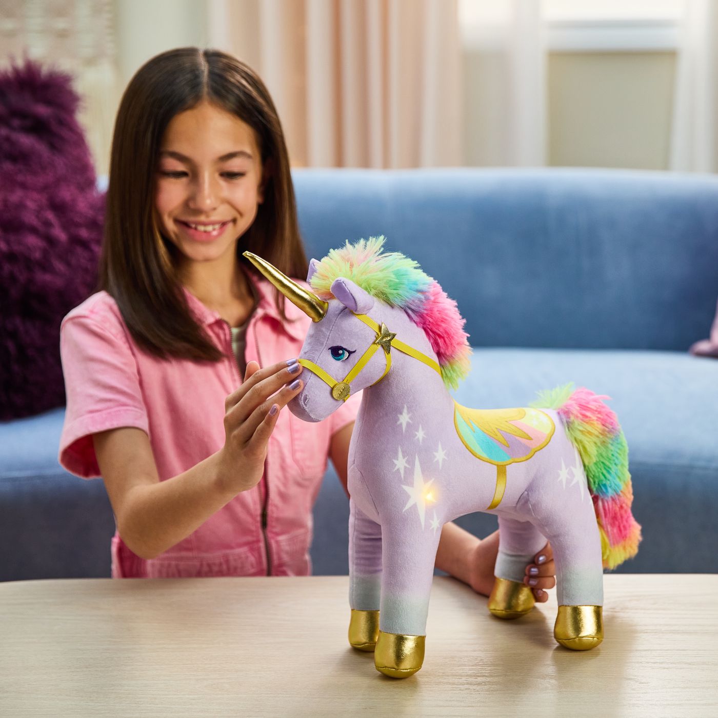 UNICORN ACADEMY UNICORNUL WILDSTAR DE PLUS LUMINOS 38CM - Imagine 4 [ps:1fffa71a-fee8-4356-bfbe-7752ae4de0eb]