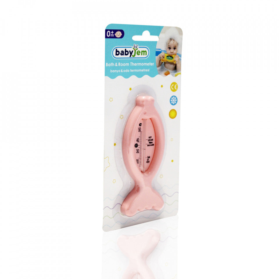 Termometru de baie si camera BabyJem Pestisor (Culoare: - Roz