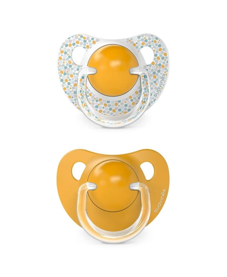 Suzetă anatomică din silicon, 2 buc 6-18 luni piersică - Imagine 5