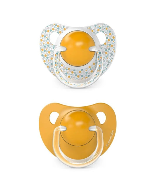 Suzetă anatomică din silicon, 2 buc 6-18 luni piersică - Imagine 5