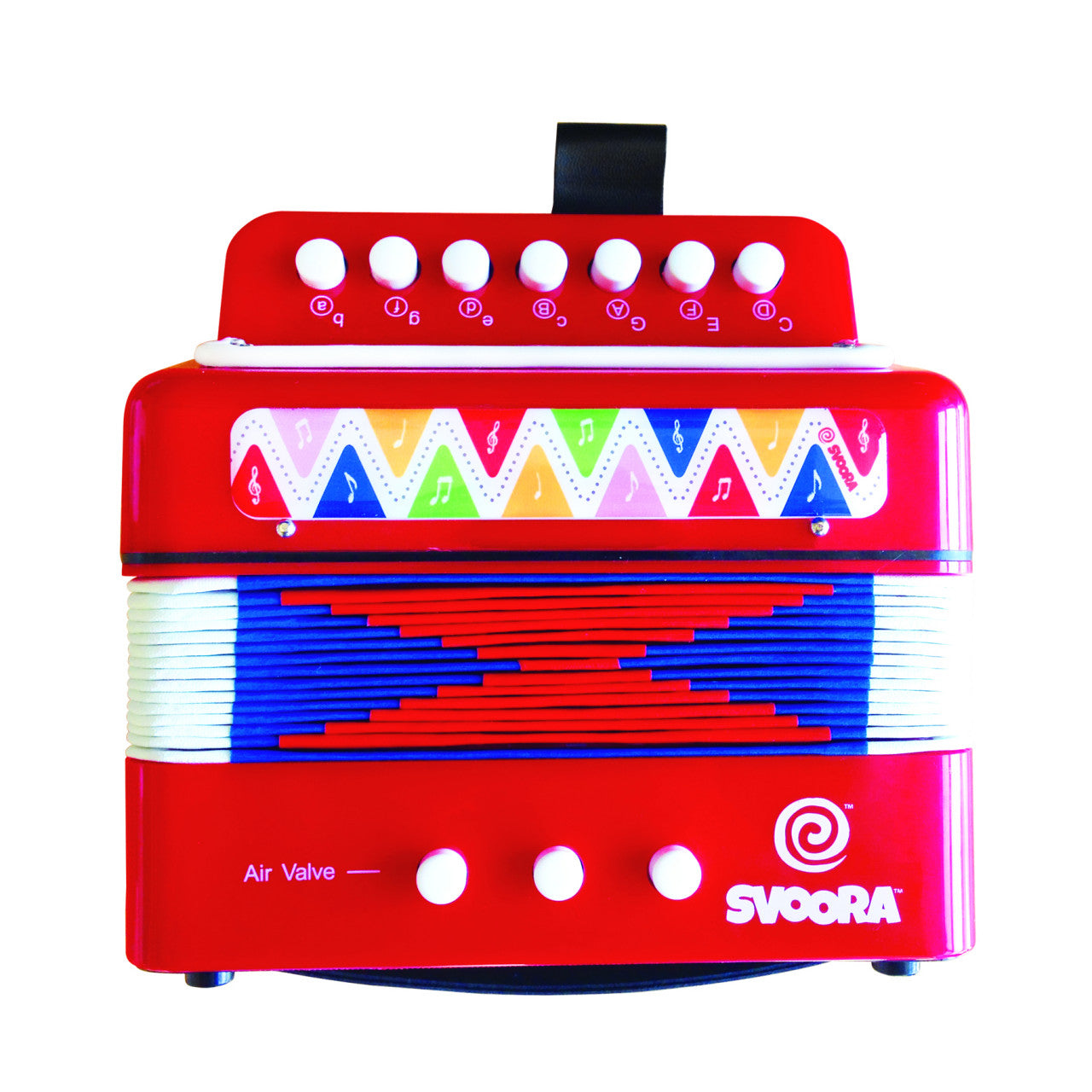 Instrument muzical acordeon albastru Svoora - Roșu [ps:475a8619-f954-493b-86b3-55aca1ffc4d5]
