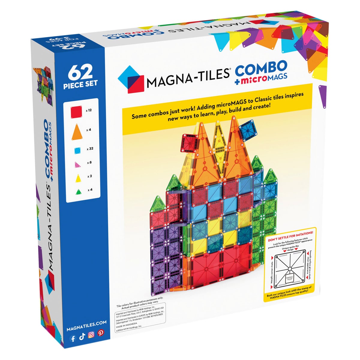 MAGNA-TILES Combo + microMAGS, 62 piese - Jucărie - 62 (5) [ps:5535cf82-5692-4fb3-acb1-a43b7db26aca]