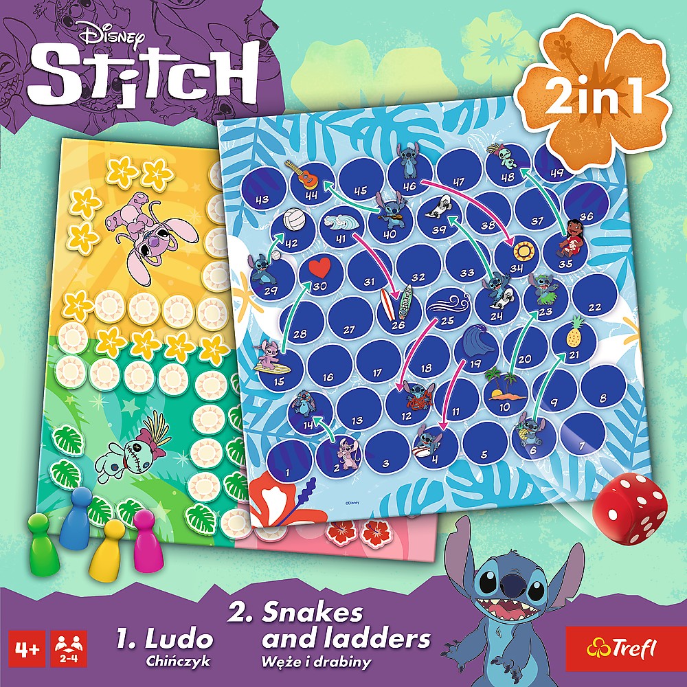 JOC DISNEY STITCH 2IN1 LUDO SI SERPISORI SCARI Trefl - Imagine 5 [ps:b1d72a3b-2d52-4617-ae9c-323ef027da2e]
