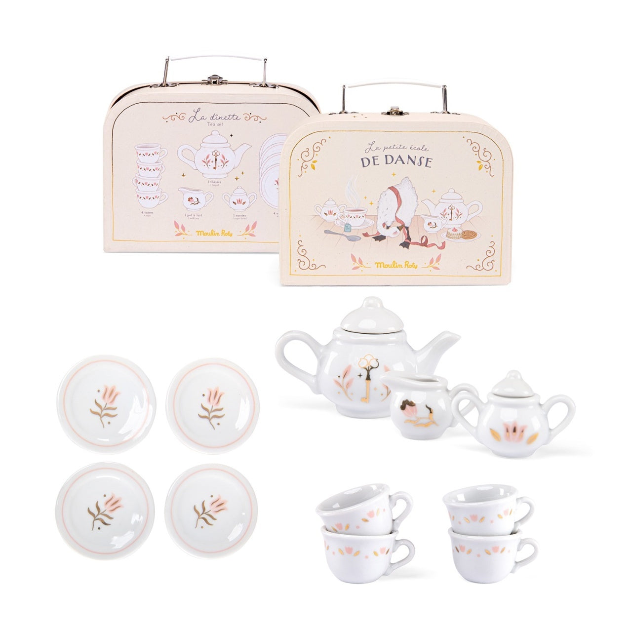 Set de ceai La Petite École de Danse, Moulin Roty - Imagine 2 [ps:b17dfc9b-2081-458a-bc8a-333cb9cfc570]