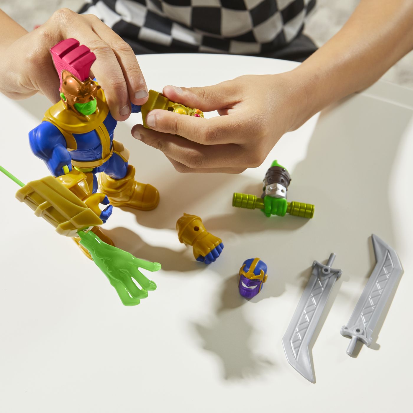 MARVEL AVENGERS MIX MASHERS SET FIGURINA THANOS 12CM SI - Imagine 5 [ps:036f04db-cde0-4b72-b93d-6a52beaaeadb]