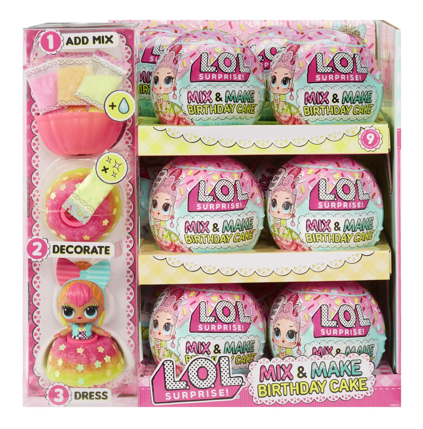 L.O.L. SURPRISE! MIX&MAKE BIRTHDAY CAKE PAPUSA TOTS MGA - Imagine 5
