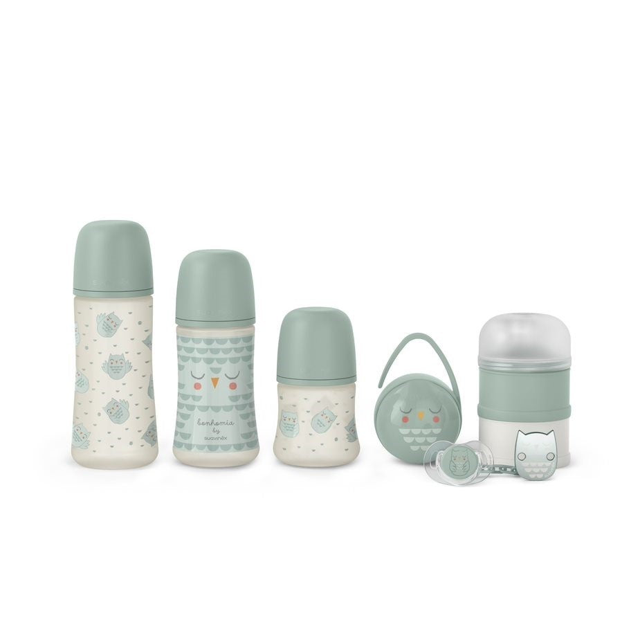 Set de start BONHOMIA 7 piese, menta, Suavinex - Roz [ps:876ce855-8df9-4f21-9100-a39886f9342a]