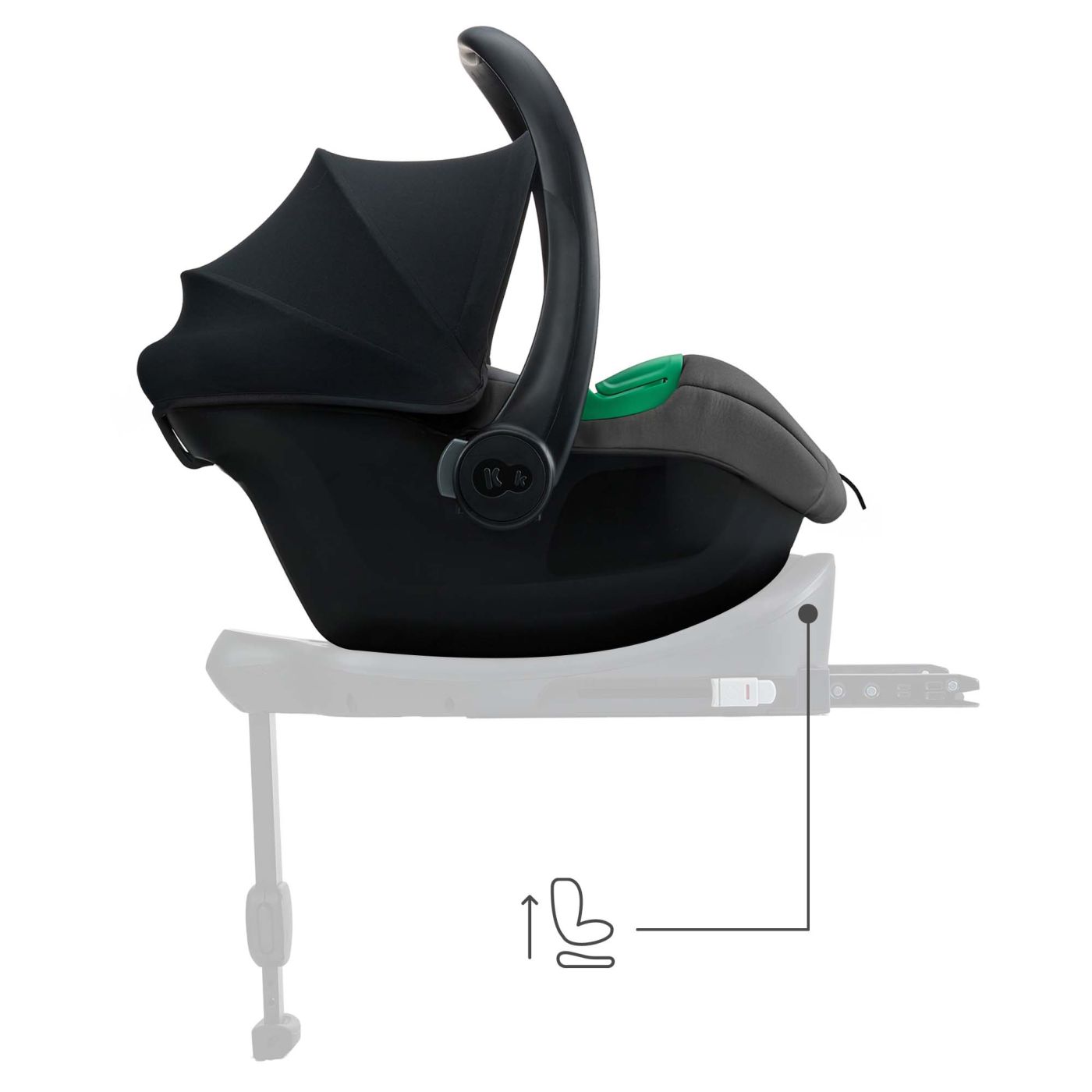SCOICA AUTO I-SIZE, 40-87 CM, KINDERKRAFT MINK PRO2 , BLACK - Negru [ps:833f987e-5fc1-4323-a796-5a93c1235ed0]