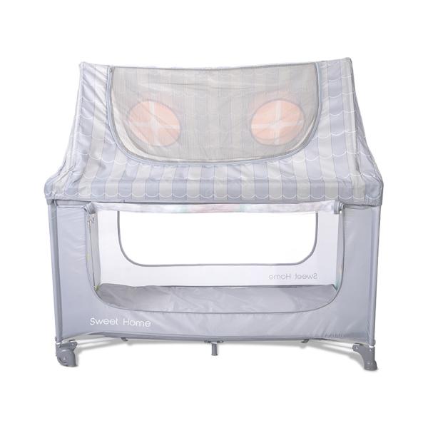Pătuț Pliabil Lorelli Sweet Home, 2 Nivele, Beige - Grey (5) [ps:349ec341-2797-4b7d-993f-775446b3fedc]