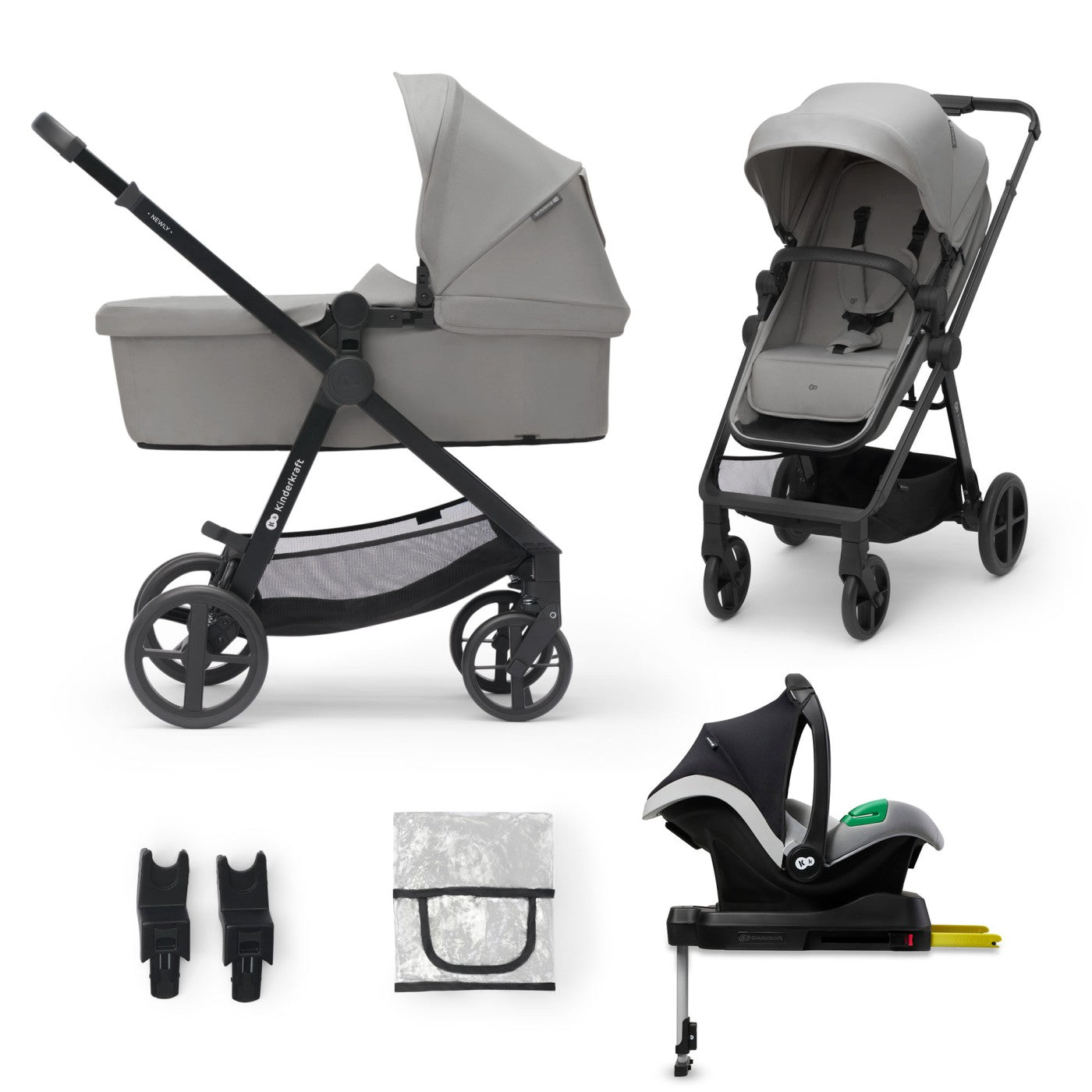 CARUCIOR KINDERKRAFT NEWLY, 4 IN 1, MOONLIGHT GREY [ps:6a371bf0-8936-44e5-99bb-fdc539a4673c]