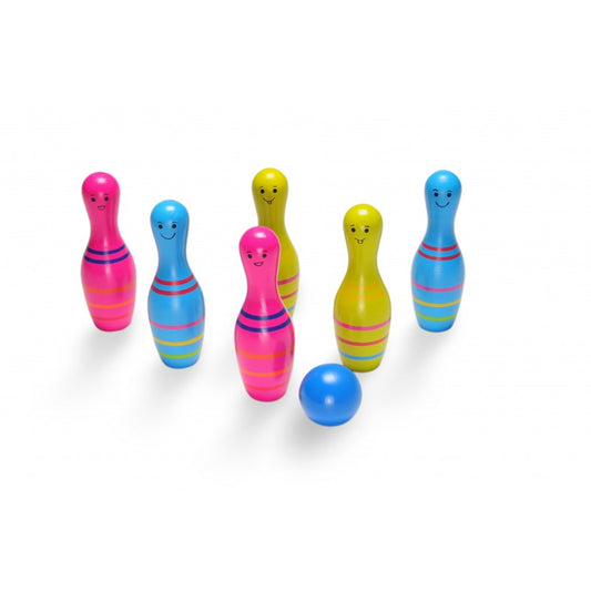 Set de bowling din lemn Skittles Jr., BS Toys [ps:1f17ca8c-7d5f-4458-af14-a7a49194334a]