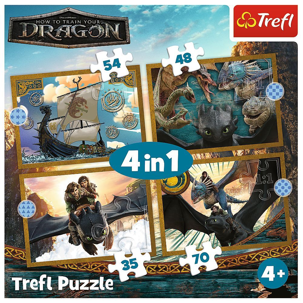 PUZZLE TREFL 4IN1 CUM SA ITI DRESEZI DRAGONUL ZILELE - Imagine 6 [ps:9982378c-be46-4a1e-af59-c2319040f073]