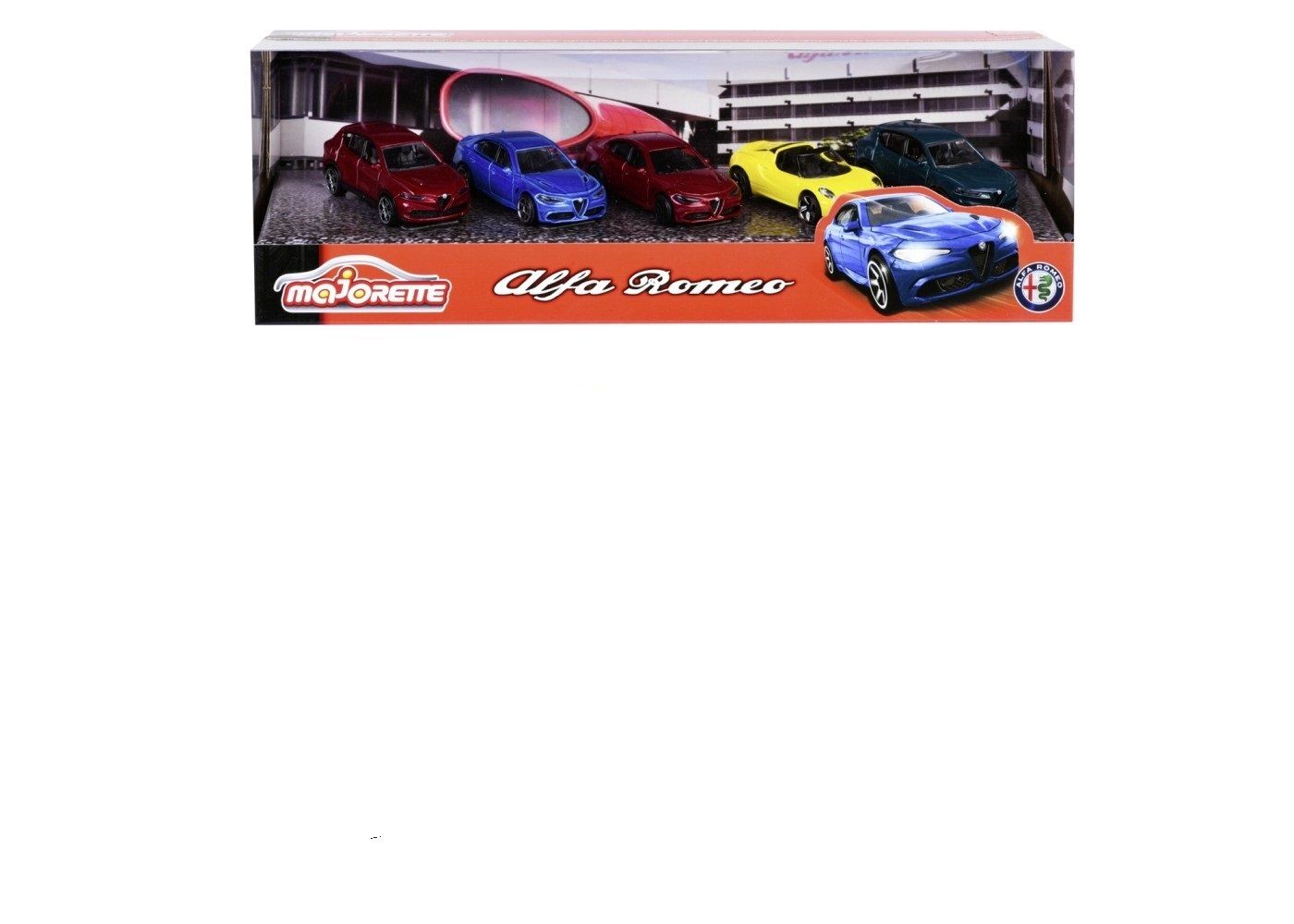MAJORETTE MASINUTE METALICE SET 5 MASINI ALFA ROMEO [ps:0d8a9292-96a3-4782-88b8-a7830d1082fe]