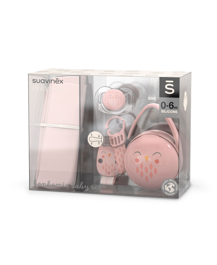 SUAVINEX BONHOMIA SET CADOU ROZ [ps:40741a7c-96c1-4af2-96c0-557fe26deefd]