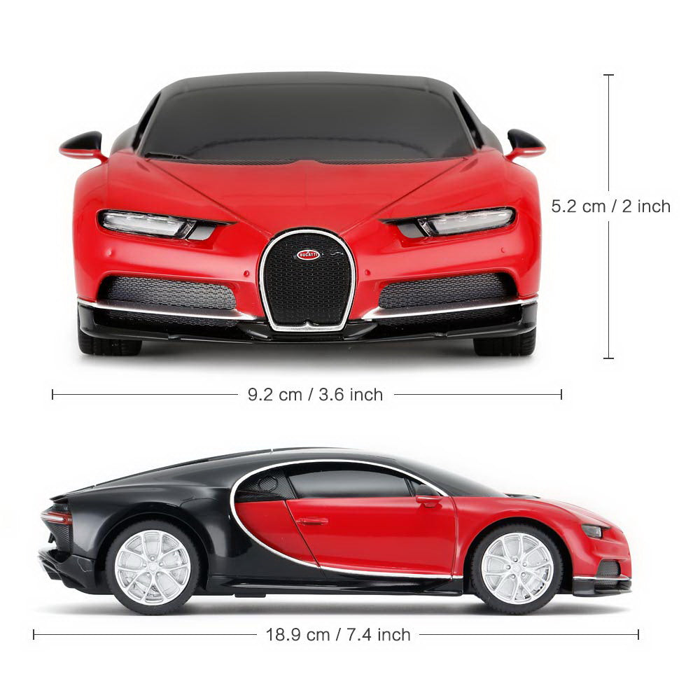 MASINA CU TELECOMANDA BUGATTI CHIRON ROSU CU SCARA 1 LA 24 [ps:1a40da43-42d2-4608-a964-dabd8fb8a376]