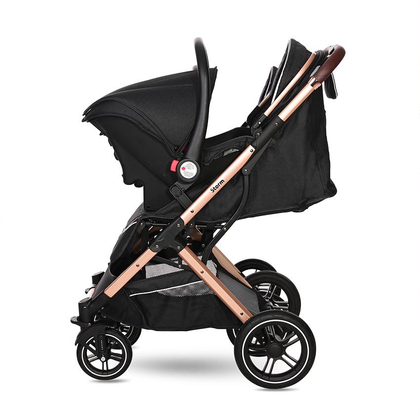 Carucior Storm, de la 0 luni pana la 4 ani, maxim 22 kg, cadru aluminiu, cos auto optional - Imagine 5 [ps:13af3ce5-0d5d-459e-a13e-bf5de1a5f8c9]