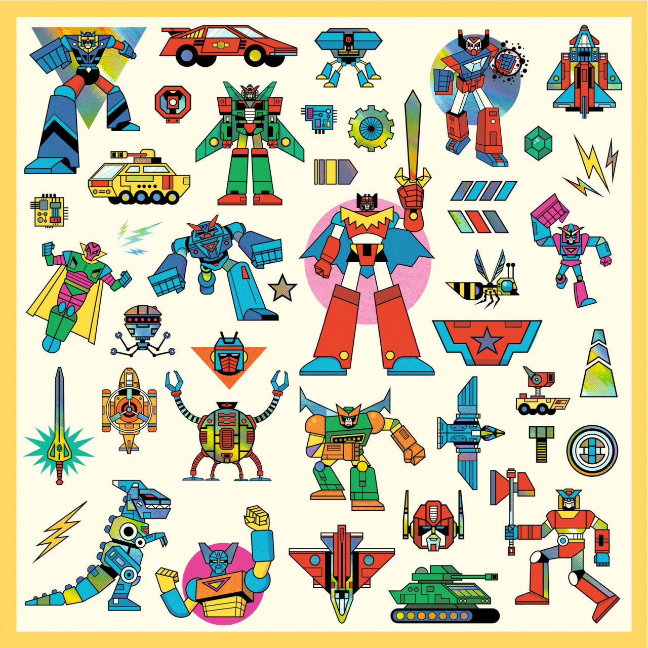 Abtibilduri metalice Roboti, Djeco - Imagine 3 [ps:955c57e5-2887-49ed-b759-5c30a99bc38b]