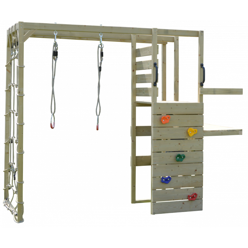 Casuta de gradina Lime Lodge cu tobogan, leagan, modul sport, Wendi Toys [ps:4d38dcd6-9574-4429-b1e9-1e140b0de302]