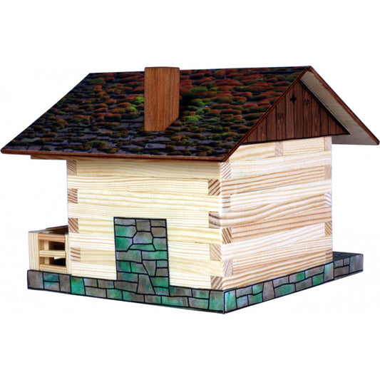 Set constructie arhitectura Cabanuta alpina, 102 piese din lemn, Walachia [ps:54f0c60c-11a1-40a6-bcbe-7f11a4156cb6]