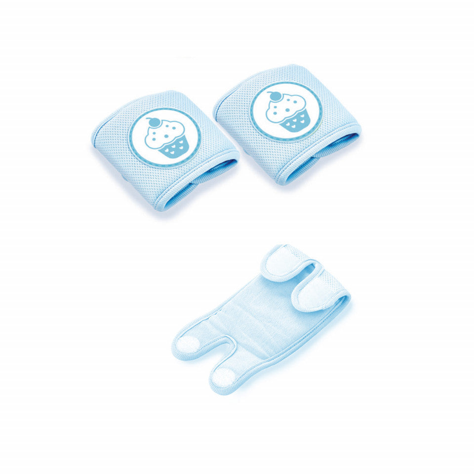 Genunchiere de protectie pentru bebelusi BabyJem Cupcake (Culoare: Bleu) [ps:18a3bbe4-f874-4e5d-bef2-297af53eddb7]