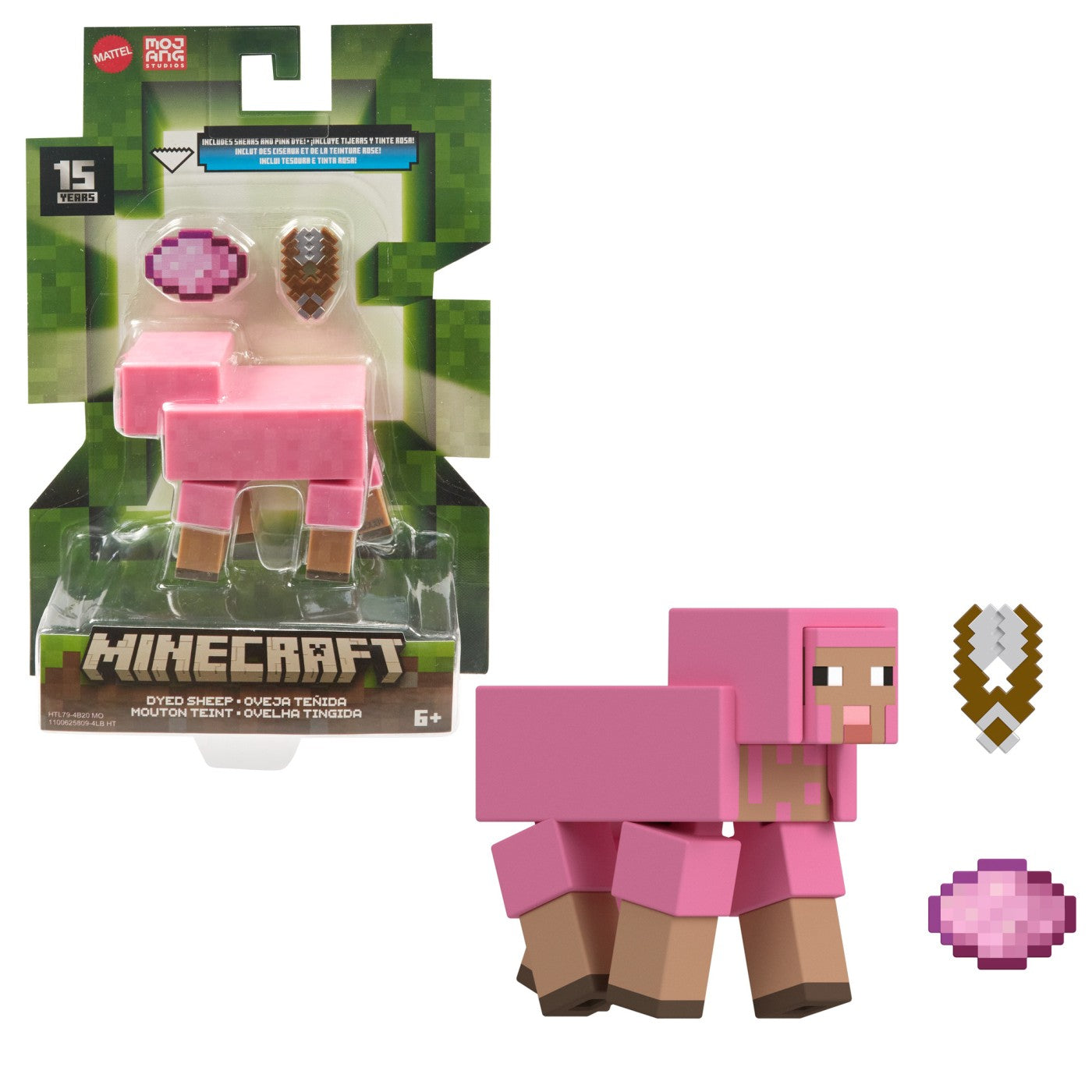 MINECRAFT CRAFT A BLOCK FIGURINA PIG 8CM Mattel - Sheep (5) [ps:cb343206-5307-4d99-86ea-dc955bfb8471]