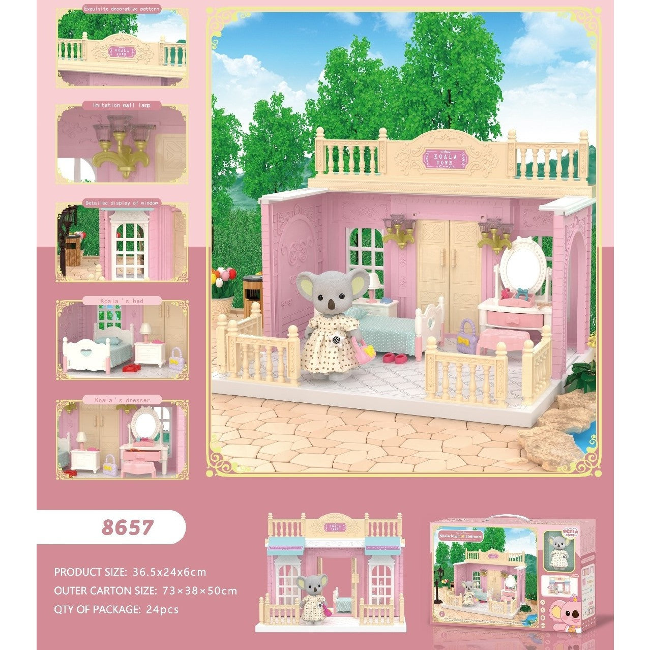 Set Dormitor Papusi cu Mobilier și Figurină Flippy - Default Title (5) [ps:edc775f4-6186-4fa0-b04a-965176c4aafd]