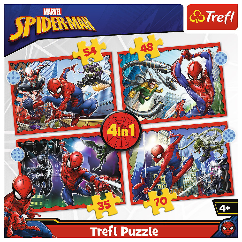 PUZZLE TREFL 4IN1 SPIDERMAN - EROUL SPIDERMAN - Default Title (5) [ps:d57b6b74-44d3-44aa-960e-53a2031706f0]