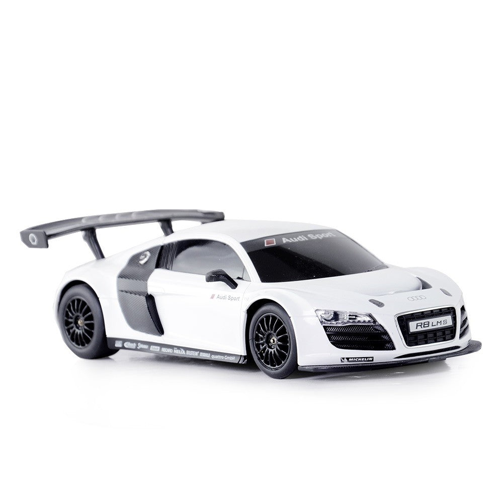 MASINA CU TELECOMANDA AUDI R8 ROSU CU SCARA 1 LA 24 Rastar - Alb