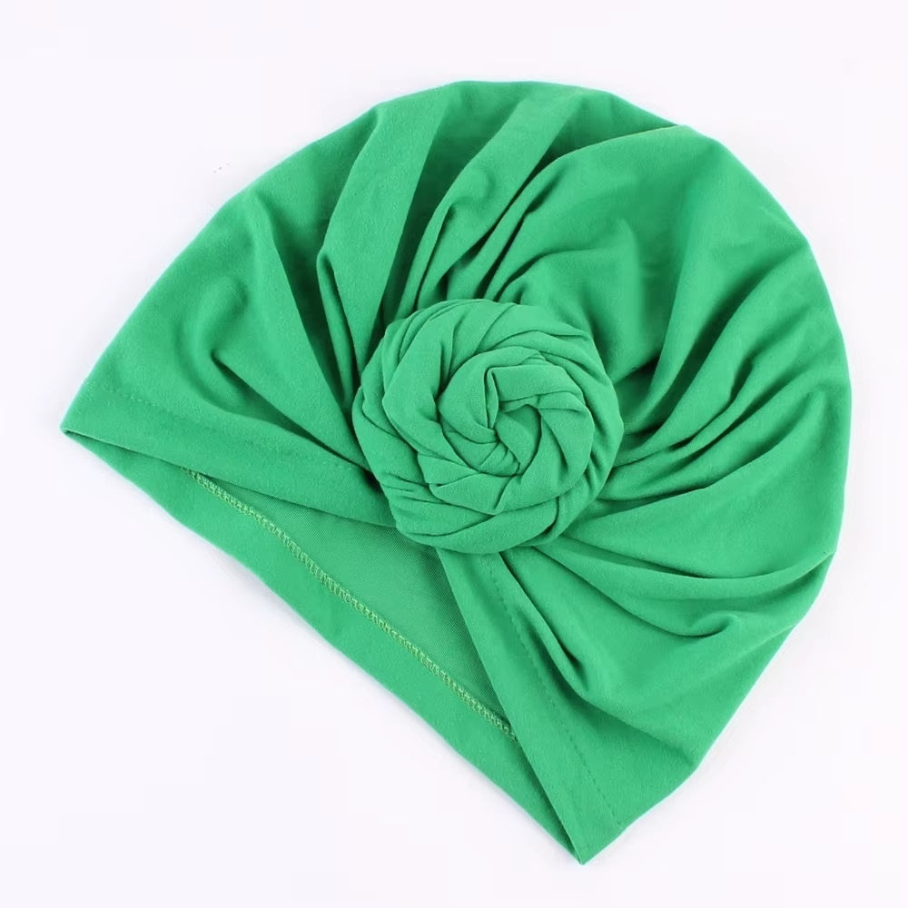 Set turbane mama-copil cu pampoane, verde [ps:6cade50e-8182-49a1-be42-b07b81641298]