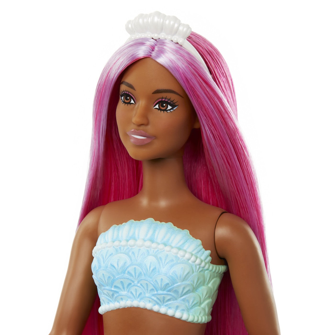 BARBIE DREAMTROPIA PAPUSA SIRENA CU PAR MAGENTA SI COADA PORTOCALIE [ps:676b246f-01cc-4d8a-b5a2-9e8c4e87785d]