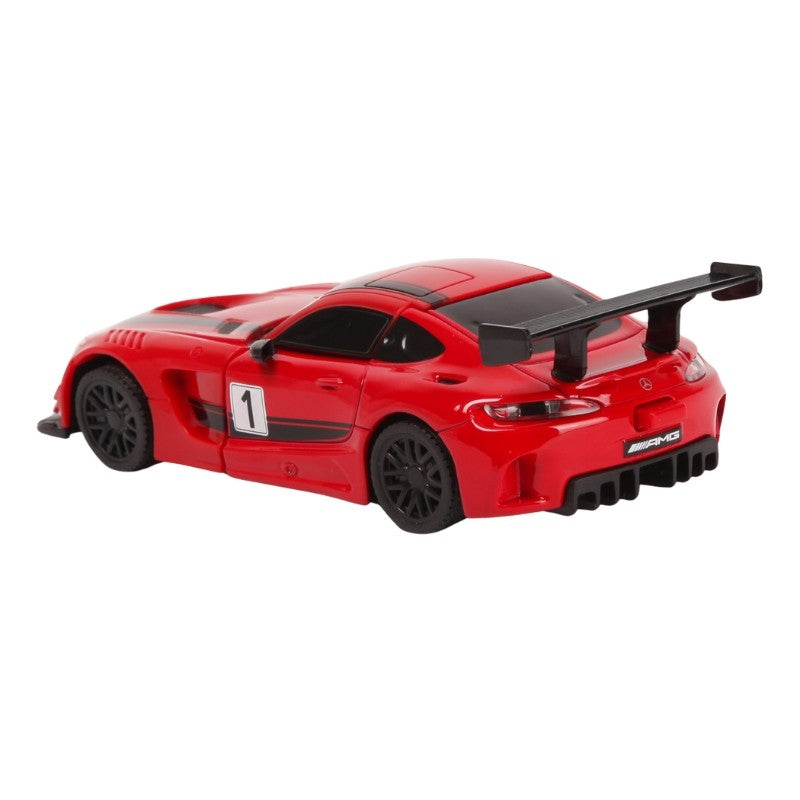 MASINUTA METALICA CONVERTIBILA MERCEDES BENZ GT3 GALBENA - Roșu
