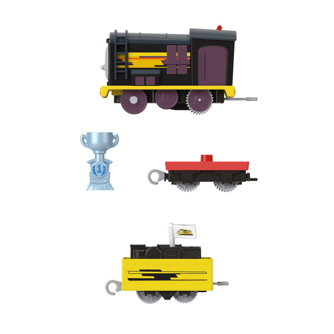 THOMAS LOCOMOTIVA MOTORIZATA SAFARI MONKEY THOMAS Mattel - Diesel - Vagoane (5) [ps:52b69dba-cc42-4be9-bdce-bebb40f89a34]