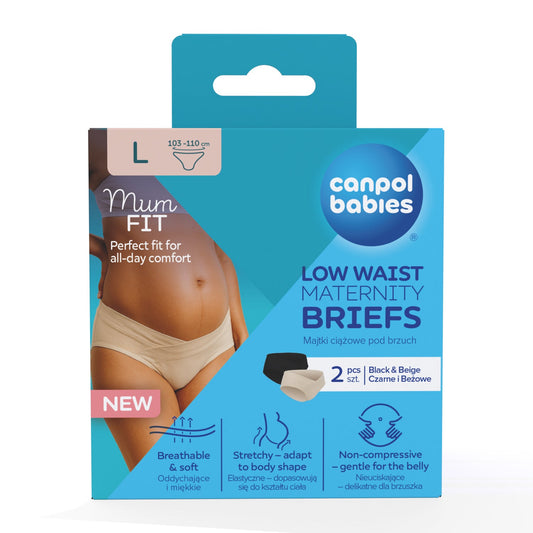Chiloți gravide cu talie joasă, mărimea S/M, 2 buc. - Imagine 5