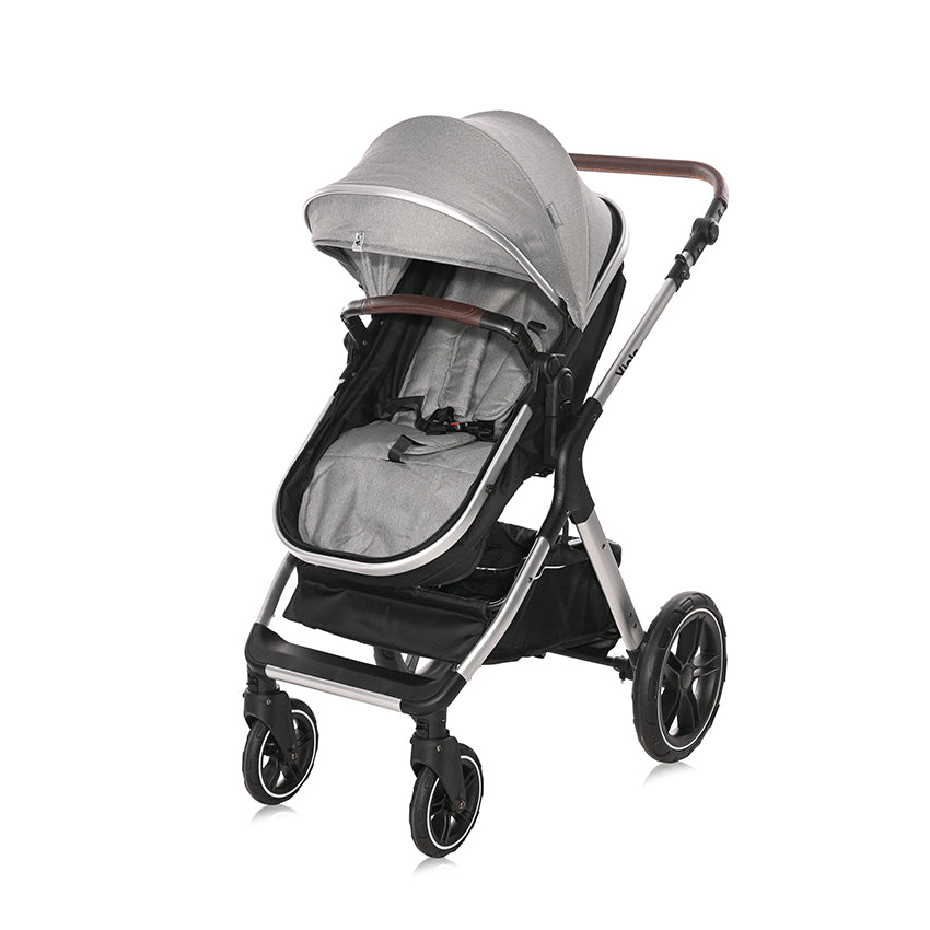 Cărucioar cu Landou Transformabil Lorelli Viola, Tropical - Opaline Grey (5) [ps:7ae405b0-13af-4085-9885-9d25bbe0fb42]