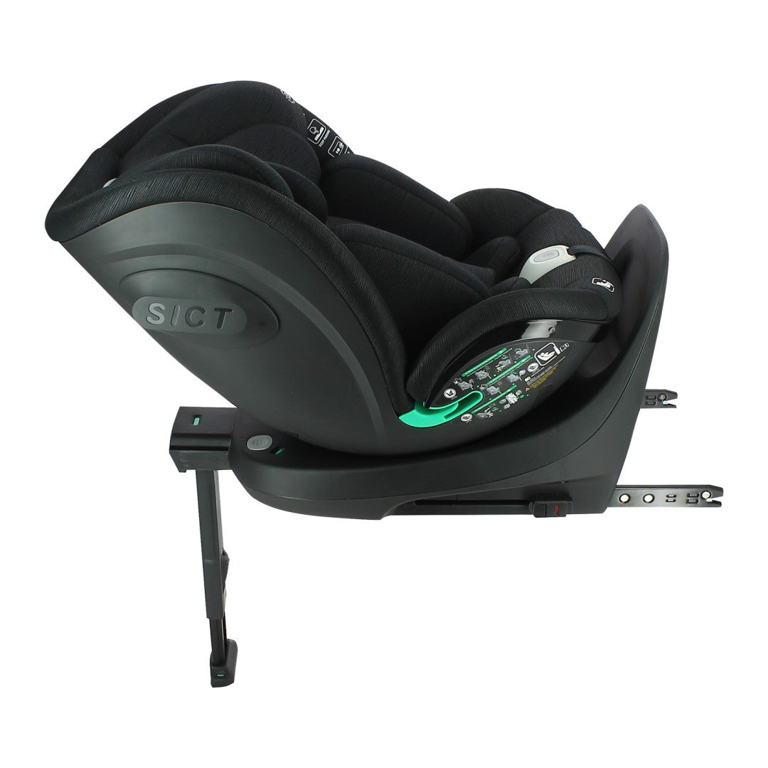 SCAUN AUTO MIGO LEGEND, 40-150 CM, GREY TEAM TEX - Negru