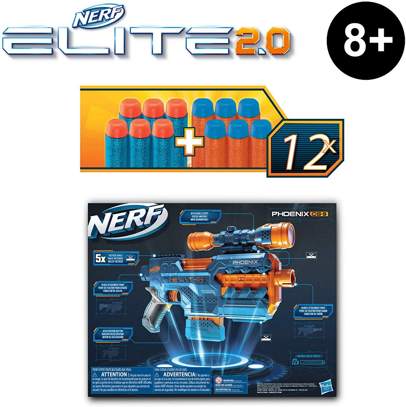 NERF BLASTER ELITE 2.0 PHOENIX CS6 Hasbro - Imagine 7 [ps:ae467632-22c1-408d-82f6-b7a1d2303f2f]