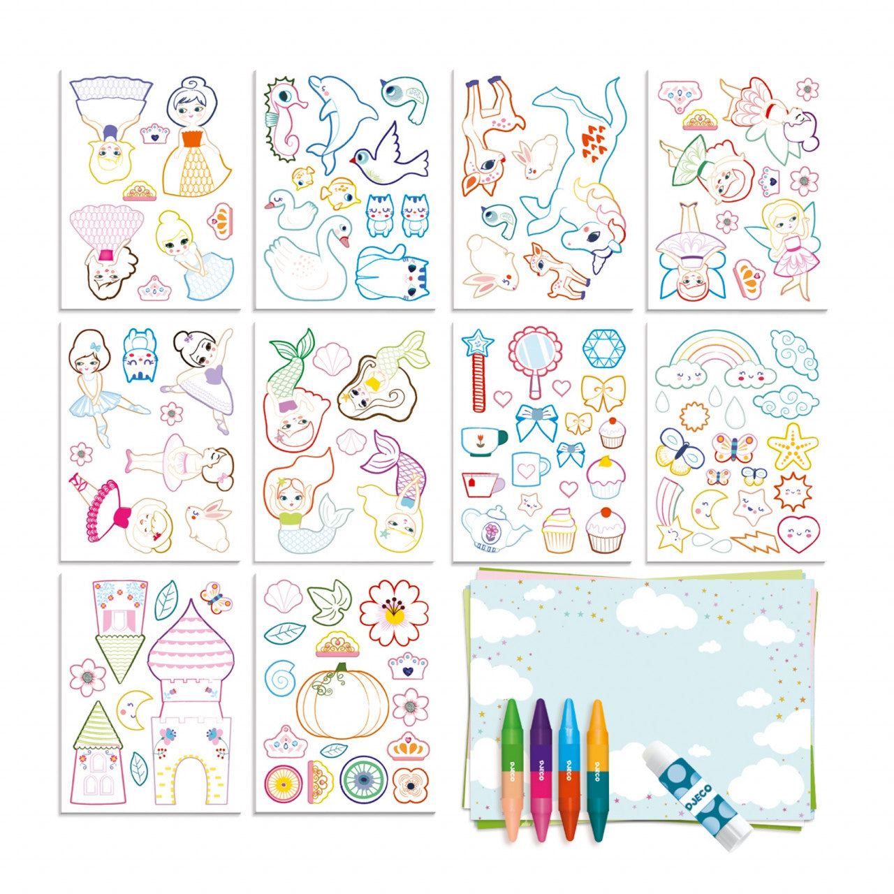 Atelier creativ O lume pentru fete, Djeco - Imagine 4 [ps:6f1594e7-d6b8-4d62-b0d3-6fdd6d9a5074]