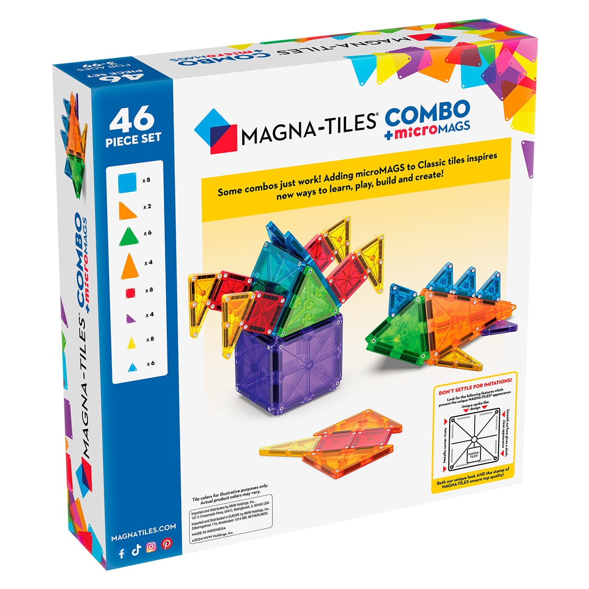 MAGNA-TILES Combo + microMAGS, 62 piese - Jucărie - 46 (5) [ps:2fb8ed4d-5043-41f5-9ced-01b17c420eee]