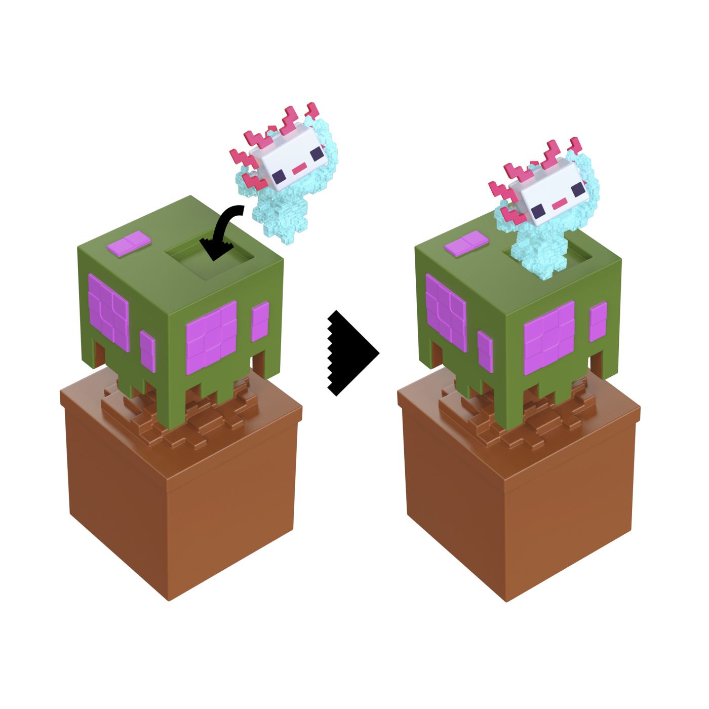 MINECRAFT MINI MODE SET EXPLORARE MINIERA AXOLOTL Mattel - Imagine 5
