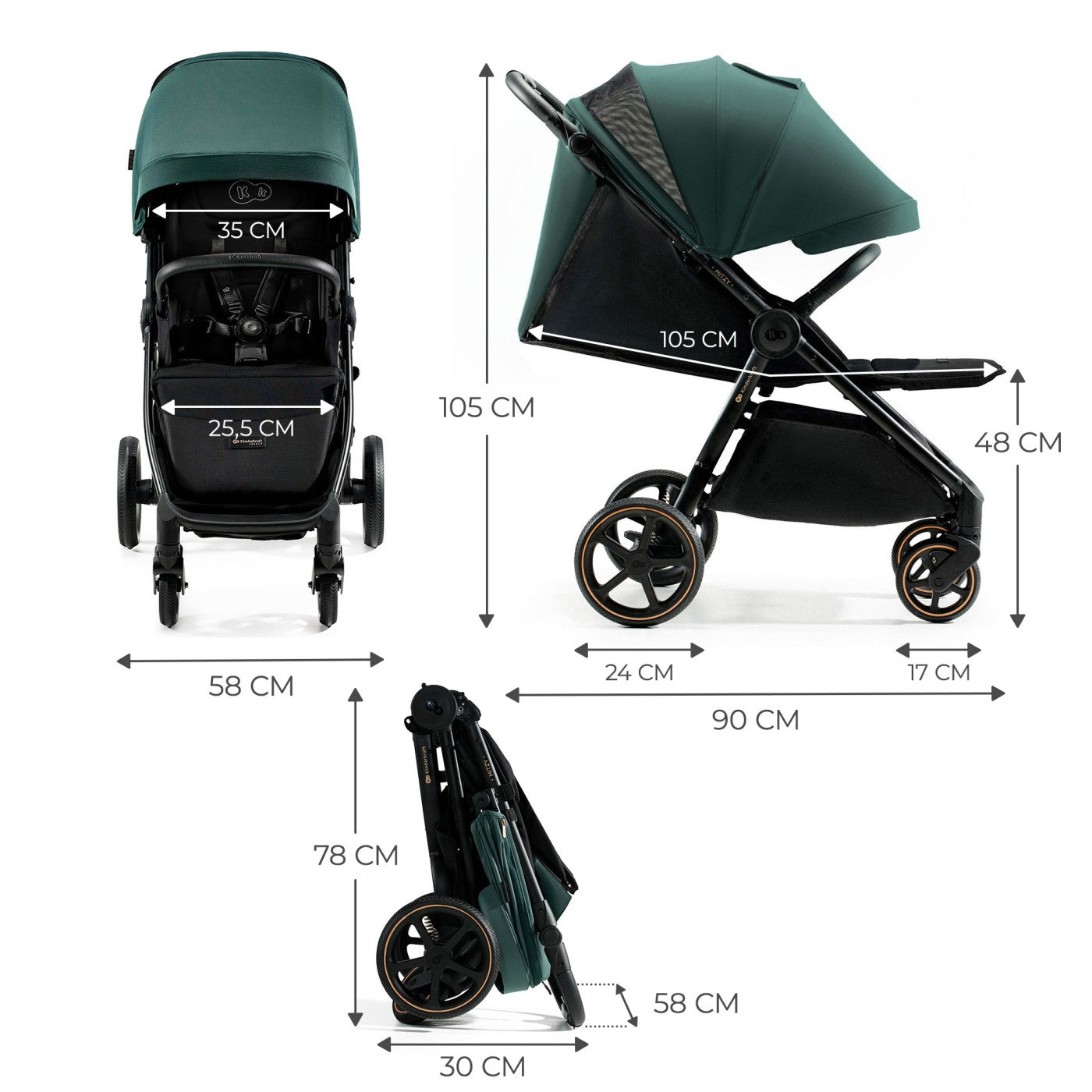 CARUCIOR SPORT, ULTRA COMPACT, KINDERKRAFT MITZY, 0-22 - Imagine 5 [ps:9a951307-cca9-468c-9d9a-aeb8ff00cd0d]